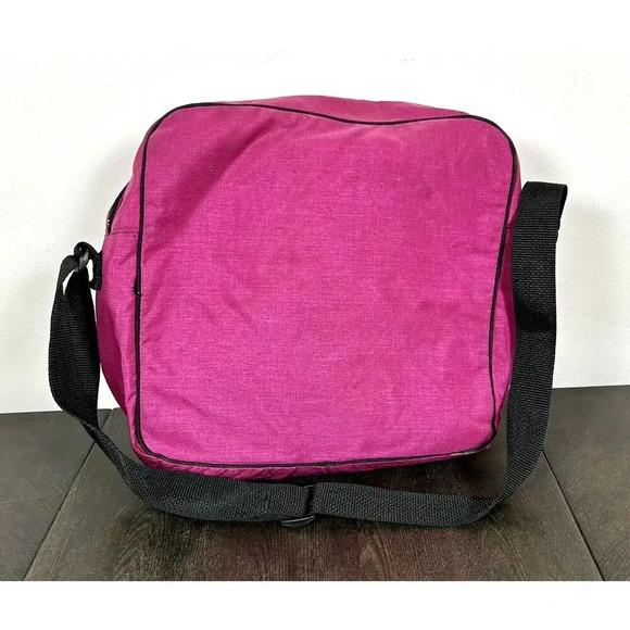 Vintage 80’s Hot Pink Teal Coleman Insulated Zip Cooler With Pockets And Strap - Picture 7 of 14